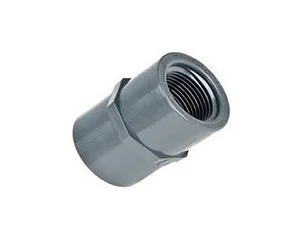Super Duplex Steel Threaded Adapter for transitioning between threaded pipe ends