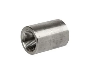 Super Duplex Steel Threaded Coupling for joining two threaded pipe sections